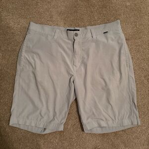 Travis Mathew Hefner Shorts Mens Size 36 Gray Performance Golf Athleisure